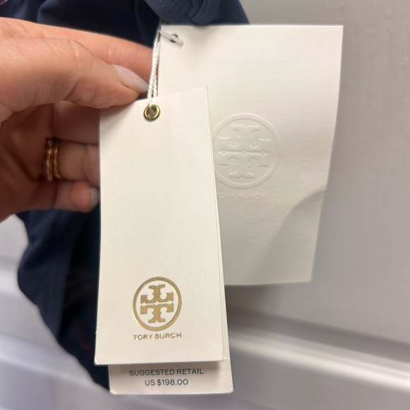 NWT Tory Burch Miller Navy Blue One-Piece Swimsuit Size Small - Picture 5 of 6